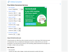 Tablet Screenshot of onlineconverter.com